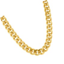 JEWELRY 9mm Miami Curb Cuban Link Chain Necklace - £302.93 GBP