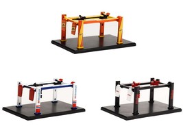 &quot;Four-Post Lifts&quot; Set of 3 pieces Series 4 1/64 Diecast Models by Greenlight - £32.36 GBP