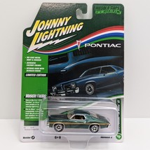 Johnny Lightning 1973 Pontiac Le Mans GT Green 1:64 Diecast Muscle Car NIB - $8.98