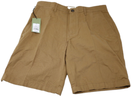 Goodfellow &amp; Co Khaki Tan Men&#39;s Shorts 9.0&quot; Inseam Flat Front Shorts Siz... - £10.04 GBP