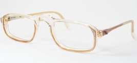 Vintage Bijou 67 008 Clear /Beige Unique RARE EYEGLASSES FRAME 50-22-143... - $29.70