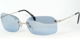 WOLFGANG PROKSCH WP-0021 81 SILVER RIMLESS SUNGLASSES W/ BLUE LENS 62-18... - £104.13 GBP