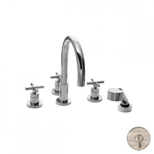 Newport Brass 3-997 East Linear Triple Handle Roman Tub Faucet with Hand... - $940.50