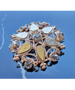 ANTIQUE BEAUTIFUL  GOLD FILLED  BROOCH - $1,245.33 MXN