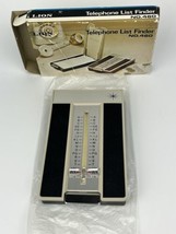 Vintage MidCentury Lion Telephone List Finder Flip Address Book Japan NEW In Box - $14.50