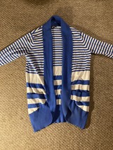 Women’s Blue And White Sweater, Size 1X, Pre-Owned - £14.90 GBP