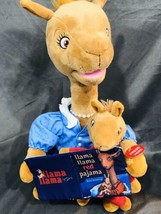 Llama Llama Red Pajama Bedtime Mama Reading  Book To Baby Animated Talking Plush - £23.59 GBP
