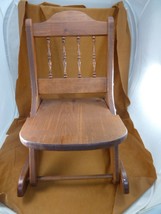 Cl-Rocker1 Vintage Child sized Folding Rocking Chair Rocker Wood Wooden Portable - £96.38 GBP