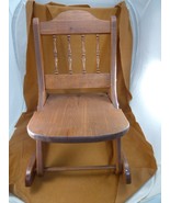 Cl-Rocker1 Vintage Child sized Folding Rocking Chair Rocker Wood Wooden ... - £95.29 GBP