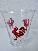 Vintage 1950’s Red Rooster Chanticleer Double Shot / Juice Glass EXC - £7.85 GBP