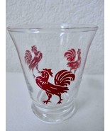 Vintage 1950’s Red Rooster Chanticleer Double Shot / Juice Glass EXC - £7.80 GBP