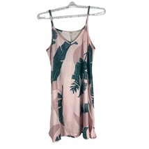 Women&#39;s Print V-Neck Sleeveless Mini Dress Size L Pockets - £10.93 GBP