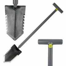 Lesche T- Handle 31&quot; Heavy Duty Metal Detector Shovel Double Serrated Blade - $119.95