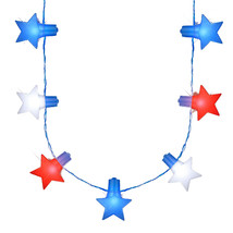 Jumbo LED Necklace - String Lights 30ft Long with Stars &amp; Crystals - $538.17 MXN