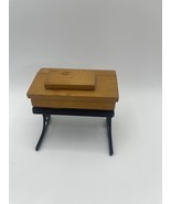Miniature Doll DeskWooden Unique Desk Doll Accessory - $14.00
