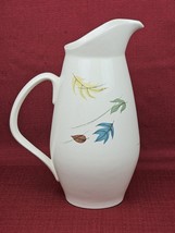 Vintage Franciscan Autumn Large Water Pitcher Carafe 10&quot; Leaves Flawless USA - £33.91 GBP