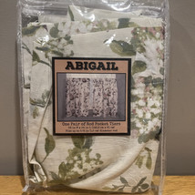 Ellis Curtain Abigail Floral Pink Hydrangeas Window Rod Pocket Pair Tiers - $369.71 MXN