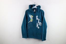 Vintage Disney Womens Large Faded Peter Pan Tinker Bell Full Zip Fleece ... - $54.40