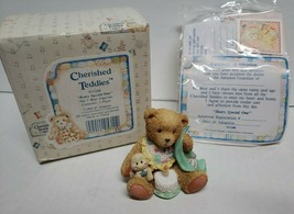 Retired 1992 Enesco Cherished Teddies Beary Special One Age 1 Bear In Box Exc! - £10.54 GBP