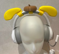 Yellow dog ears with muffin hat for Headphones / Headset for game fun st... - $15.00