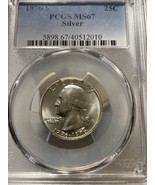 1976-S Washington Silver Quarter, PCGS MS67 BLAST WHITE  20210025 - $34.99