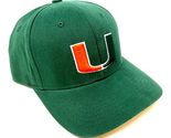 MVP Miami Hurricanes U Logo Green Curved Bill Adjustable Hat - $22.49
