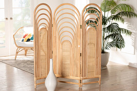 Yannick Natural Brown Rattan Room Divider - $4,486.27 MXN