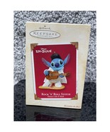 Disney Rock n Roll Stitch Lilo &amp; Stitch Elvis Ornament 2003 Hallmark Kee... - $23.67