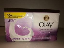 New 6 Pack OLAY Ultra Moisture Outlast Age Defying Beauty Bars 4 Oz Each- (1) - £19.87 GBP