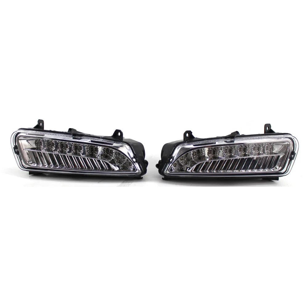 LED Front Fog Light Fog Lamp Grille Cover Grill Assembly for-Polo 6R Hat... - £53.02 GBP