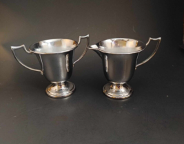 Vintage Farber Bros. Farberware Chrome Sugar and Creamer Set N.Y. USA - £11.44 GBP