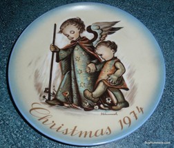 Vintage Schmid 1974 Christmas Sister Berta Hummel The Guardian Angel Plate GIFT! - £15.15 GBP