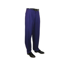 Mens Apollo  King  Banded Collarless suit Chinese Mandarin Wide leg AG95 Purple image 11