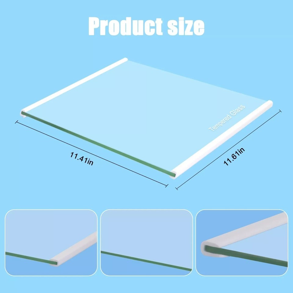 Genuine Refrigerator Glass Shelf for Whirlpool WRS571CIDM02 WRS571CIHZ01 OEM Item image 3