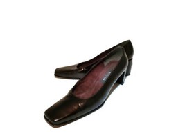 Stuart Weitzman 9 Aaaa Extra Narrow Merlot Heels Leather Sole Square Toe Read - £7.05 GBP