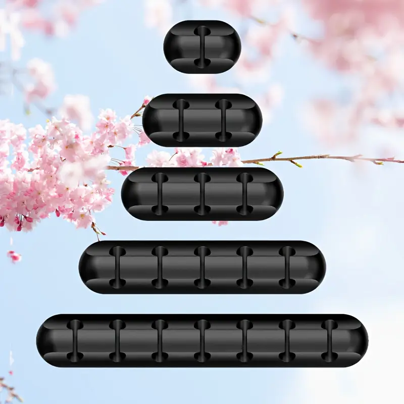3-5pcs Silicone Cable Clip Organizer Set - Data Cable Organizer  - $182.74 MXN+