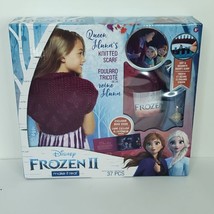 Disney Frozen 2 Queen Iduna&#39;s Knitted Scarf DIY Arts and Crafts Kit Make It Real - $19.79