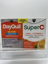 Vicks DayQuil &amp; Super C Convenience Pack Cough Cold Fly 52 total caps - £5.52 GBP