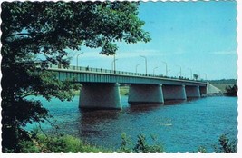 Quebec Postcard Drummondville Bridge St Francis River - £1.69 GBP