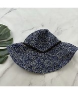 Duluth Trading Co Womens Packable Floppy Sun Hat Size L/XL Blue Floral G... - $33.83 CAD