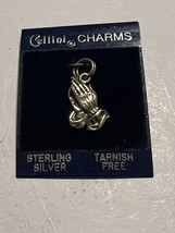 Vintage Hands Praying Sterling Pendant Vintage Cellini Charms NOS - $13.99