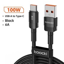 Toocki 100W USB Type C Cable Fast Charging USB C Charger Cord For Huawei P40 P30 - £5.84 GBP