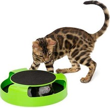 Interactive Cat Toys for Indoor Cats, Green Spinning Interactive Cat Toy - £11.18 GBP