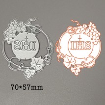 Grape Leaves IHS Cross Metal Cutting Dies Stencils Scrapbooking DIY Craft - $9.39
