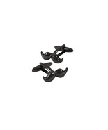 Moustache Trendy Fun Men Black Cufflinks, Suitable to all situation - £14.93 GBP