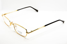 AZZARO COUTURE Gold Ivory Black Eyeglasses 3700 C3 52mm French Design - $75.05