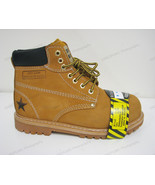 Brand New Mens Steel Toe Work Boots Tan Nubuck Leather Ankle Slip /Oil R... - $566.01 MXN+