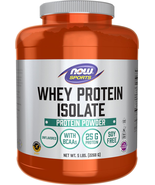 NOW Sports Nutrition, Whey Protein Isolate, 25 G with Bcaas, Unflavored ... - $174.23