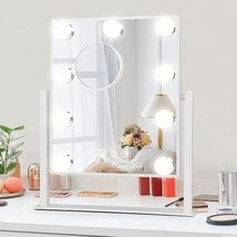 Lighted Vanity Makeup Mirror With Lights - Fabuday Hollywood Cosmetic, White - £34.24 GBP