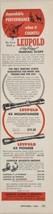 1956 Print Ad Leupold Hunting Scopes for Rifles Fog Proof Portland,Oregon - £12.01 GBP